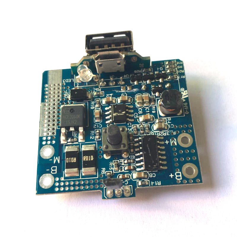 云南便携式果汁机单节3.7V线路板带温控 充电宝 蜂鸣器PCBA电路板开发